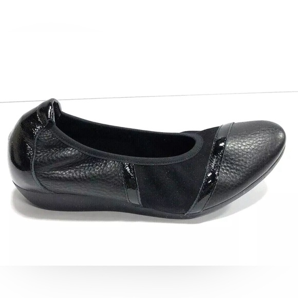 Arche Onyzan Womens Ballet Slip On Black Leather EU37 US6 M - Picture 1 of 5